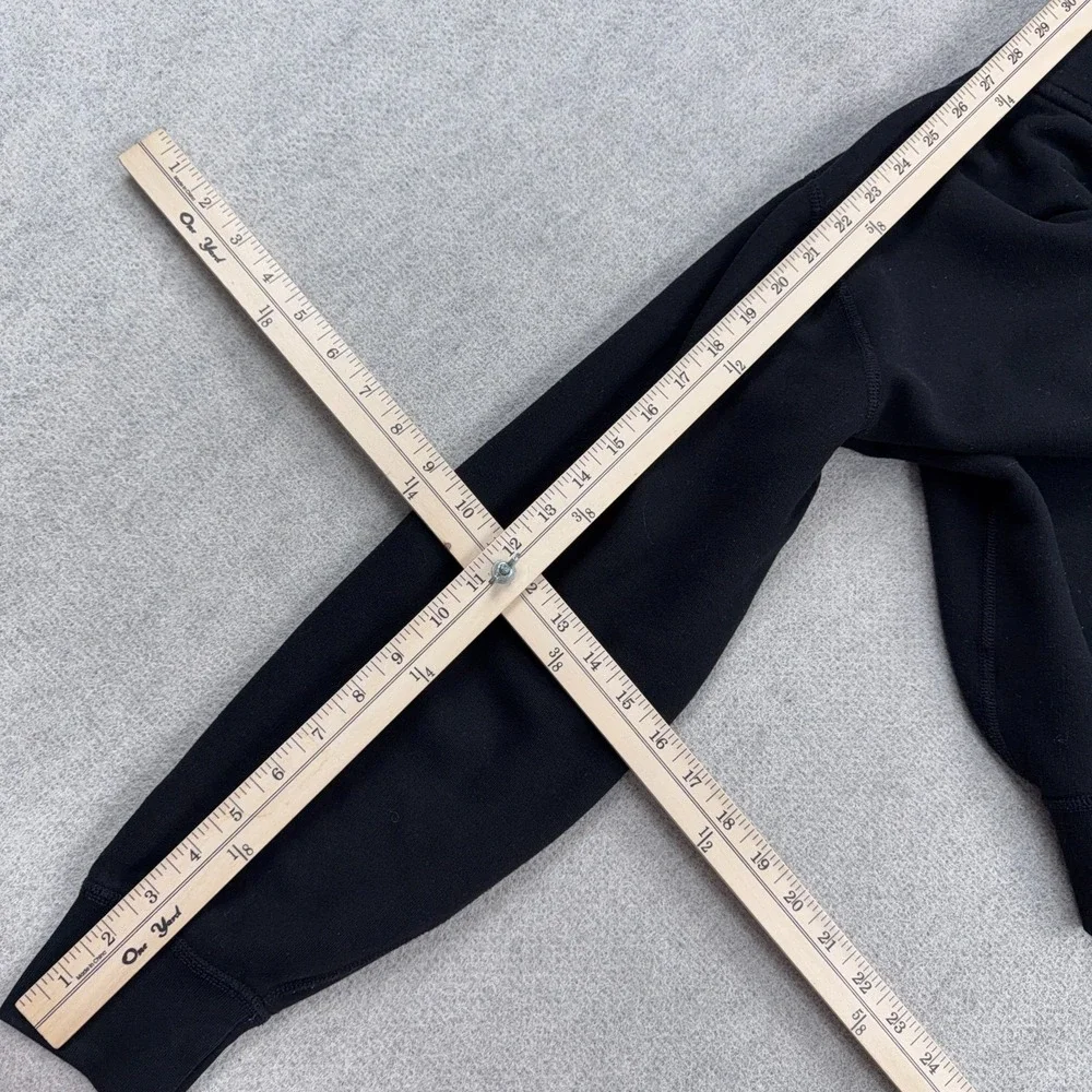 Polo Ralph Lauren Hoodie Men Medium Black Yellow Sweatshirt PRL Cord Spellout